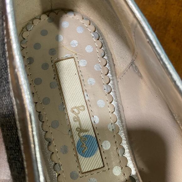 Boden Gray Leather Fabric Driving Shoes Loafers Flats Sz 37 - Picture 6 of 13